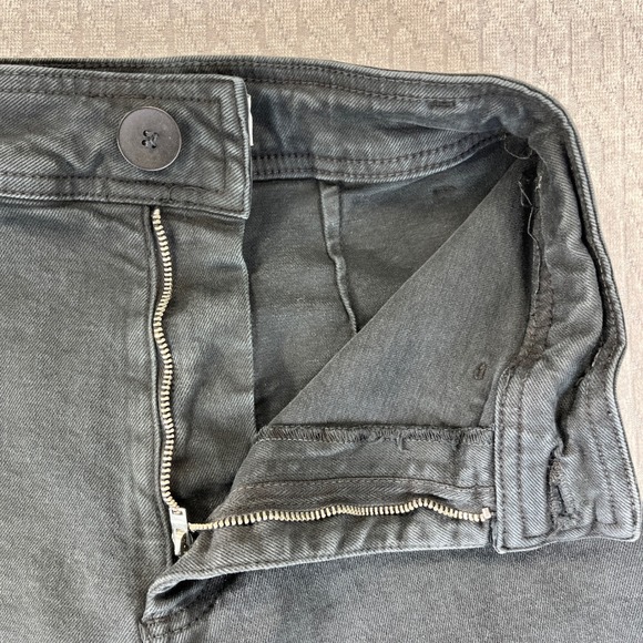 ZARA baggy wide leg dress Black jeans Women 0/22X29 high-rise Raw Hem Denim - Picture 8 of 8